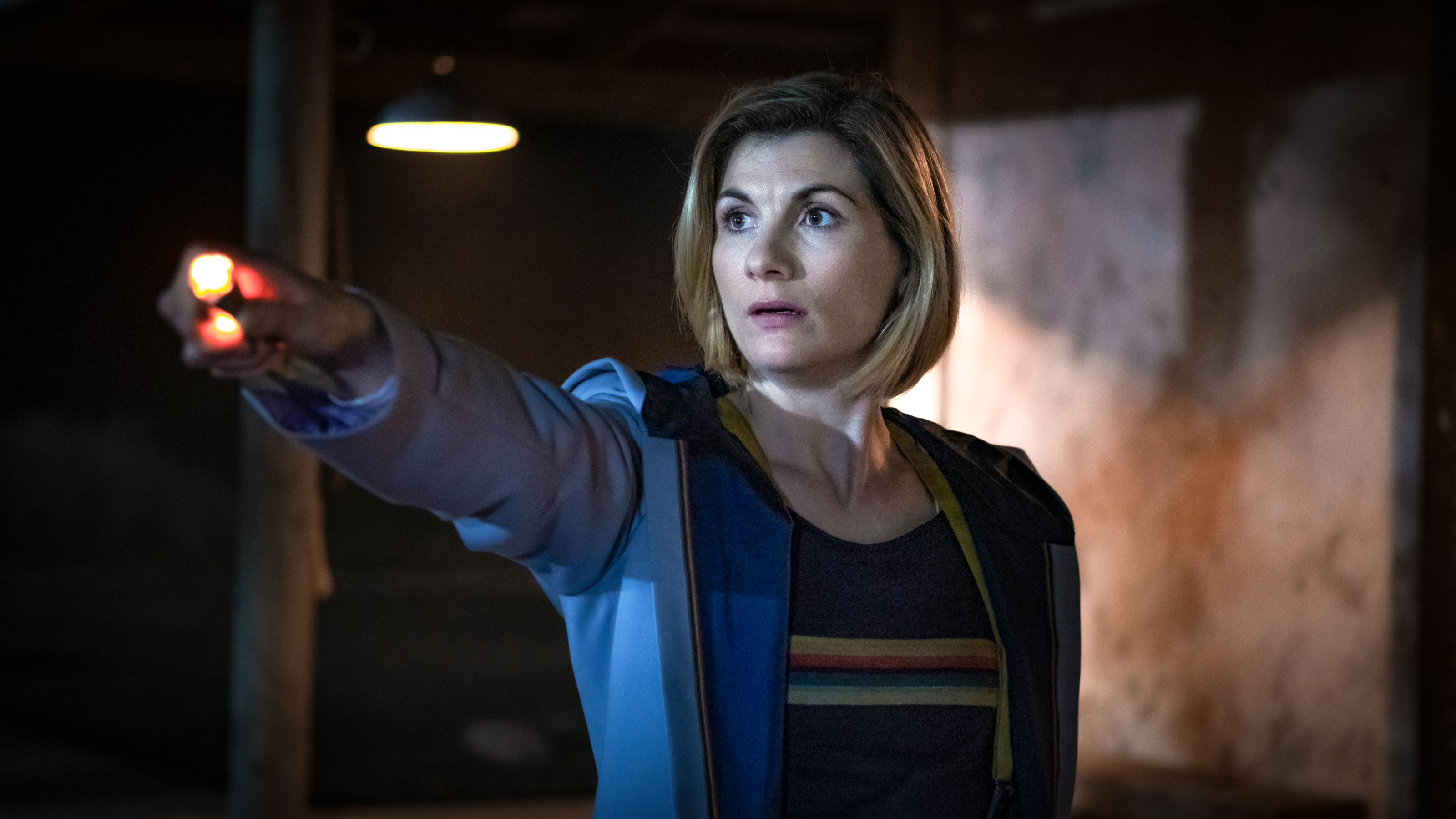 Jodie Whittaker as The Doctor?- Doctor Who _ Season 12 - Photo Credit: Casey Crafford/BBC America/BBC Studios