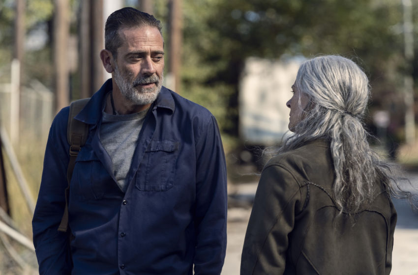 Jeffrey Dean Morgan as Negan, Melissa McBride as Carol Peletier - The Walking Dead _ Season 10 - Photo Credit: Josh Stringer/AMC