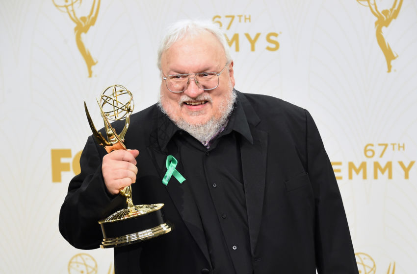 LOS ANGELES, CA - SEPTEMBER 20: Writer George R. R. Martin, winner of Outstanding Drama Series for 'Game of Thrones', poses in the press room at the 67th Annual Primetime Emmy Awards at Microsoft Theater on September 20, 2015 in Los Angeles, California. (Photo by Jason Merritt/Getty Images)