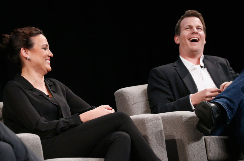 NEW YORK, NY - JUNE 07: \Co-Creators and Executive Producers of Westworld Lisa Joy and Jonathan Nolan are interviewed onstage at WIRED Business Conference presented by Visa at Spring Studios on June 7, 2017 in New York City. (Photo by Brian Ach/Getty Images for Wired)