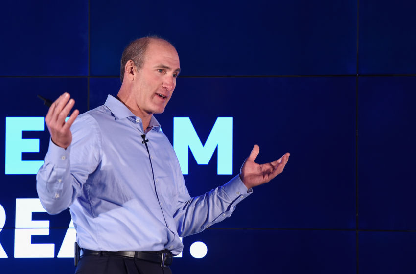 NEW YORK, NY - NOVEMBER 28: CEO of AT&T Entertainment Group John Stankey speaks onstage during AT&T's celebration of the Launch of DIRECTV NOW at Venue 57 on November 28, 2016 in New York City. (Photo by Dave Kotinsky/Getty Images for DirecTV)