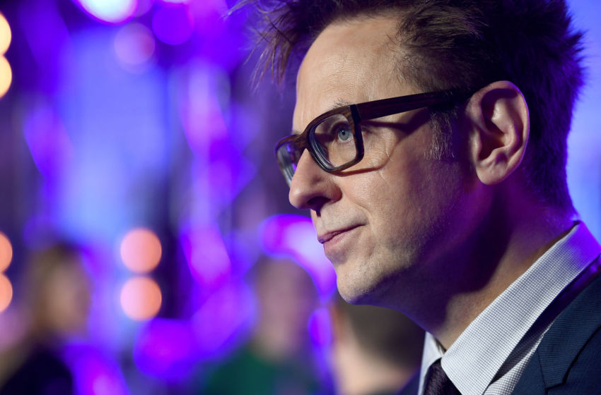LONDON, ENGLAND - APRIL 24: Director James Gunn attends the European launch event of Marvel Studios'