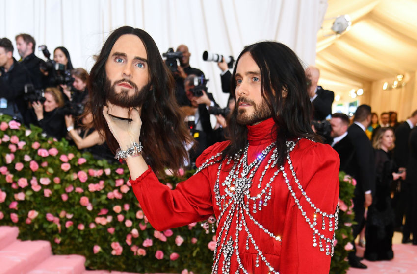 NEW YORK, NEW YORK - MAY 06: Jared Leto attends The 2019 Met Gala Celebrating Camp: Notes on Fashion at Metropolitan Museum of Art on May 06, 2019 in New York City. (Photo by Dimitrios Kambouris/Getty Images for The Met Museum/Vogue)