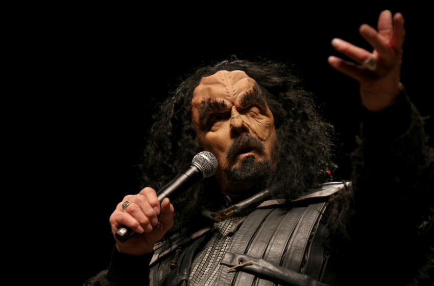 LAS VEGAS, NEVADA - JULY 31: Actor J.G. Hertzler, dressed as his character Martok from the