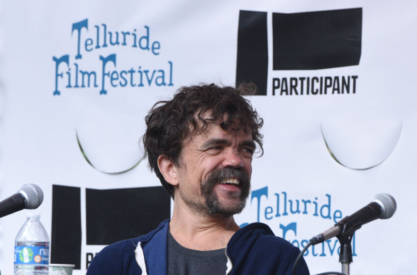 TELLURIDE, COLORADO - SEPTEMBER 03: Peter Dinklage speaks on a panel at the Telluride Film Festival on September 03, 2021 in Telluride, Colorado. (Photo by Paul Best/Getty Images)