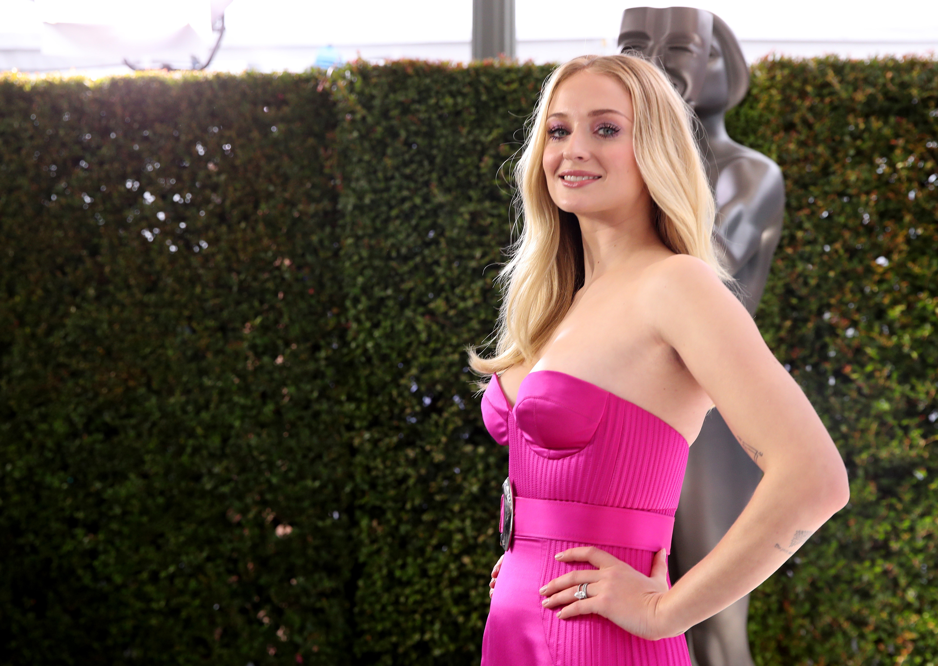 LOS ANGELES, CALIFORNIA - JANUARY 19: Sophie Turner attends the 26th Annual Screen Actors?Guild Awards at The Shrine Auditorium on January 19, 2020 in Los Angeles, California. (Photo by Rich Fury/Getty Images)