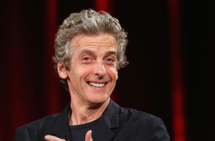 BERLIN, GERMANY - JULY 17: Peter Capaldi of the British television series Dr. Who speaks at the Apple Store on July 17, 2015 in Berlin, Germany. The show is expected to return for a 10th series. (Photo by Adam Berry/Getty Images)