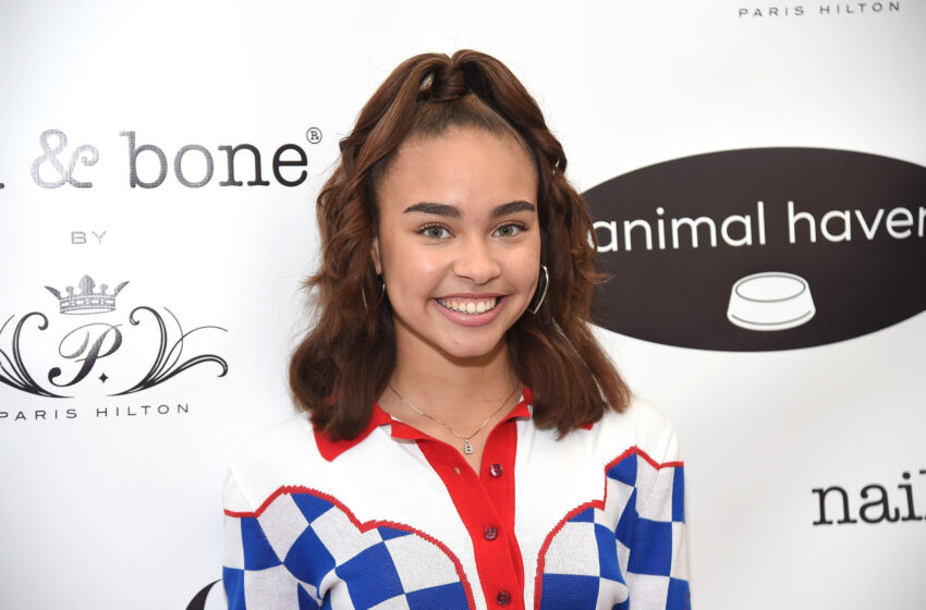 NEW YORK, NY - OCTOBER 06: Actress Bailey Bass attends the launch of the new polish collection, nail & bone by Paris Hilton during the pet rescue event 'Tails & Nails' at Animal Haven on October 6, 2018 in New York City. (Photo by Gary Gershoff/Getty Images)