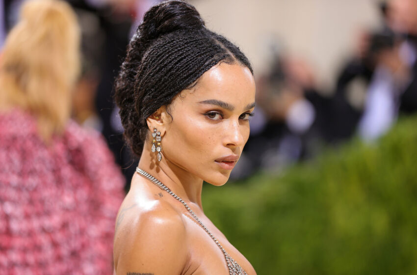 NEW YORK, NEW YORK - SEPTEMBER 13: Zoe Kravitz attends The 2021 Met Gala Celebrating In America: A Lexicon Of Fashion at Metropolitan Museum of Art on September 13, 2021 in New York City. (Photo by Theo Wargo/Getty Images)