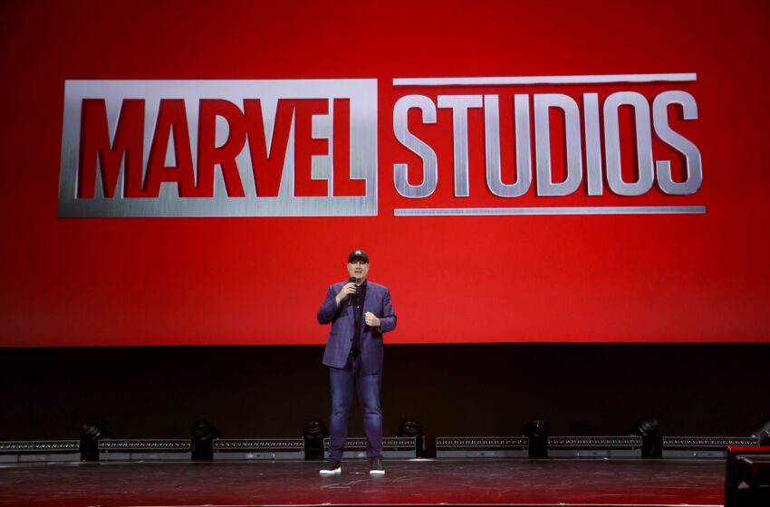 ANAHEIM, CALIFORNIA - SEPTEMBER 10: Kevin Feige, President of Marvel Studios and Chief Creative Officer of Marvel, speaks onstage during D23 Expo 2022 at Anaheim Convention Center in Anaheim, California on September 10, 2022. (Photo by Jesse Grant/Getty Images for Disney)